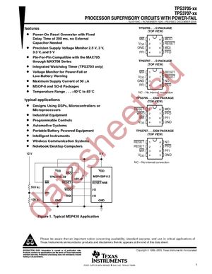 TPS3705-30D datasheet  